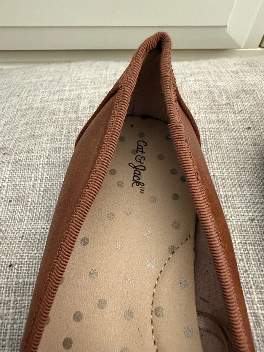 Cat & Jack Brown Bow Ballet Flats
